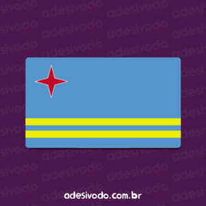Adesivo Bandeira Aruba