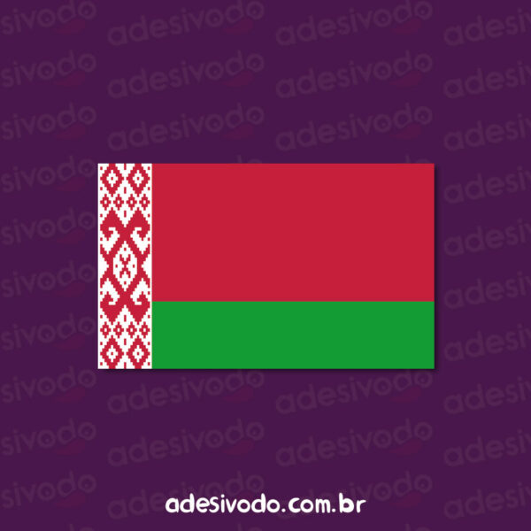 Adesivo Bandeira Bielorrussia