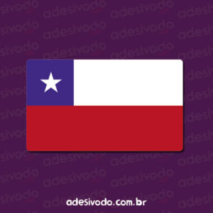 Adesivo Bandeira Chile