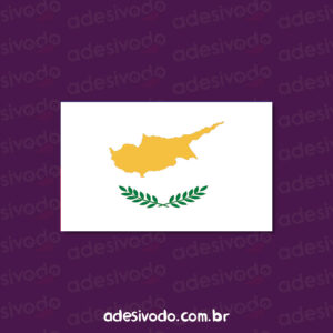 Adesivo Bandeira Chipre