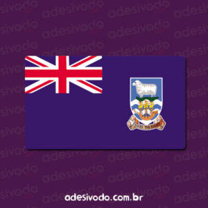 Adesivo Bandeira Ilhas Malvinas