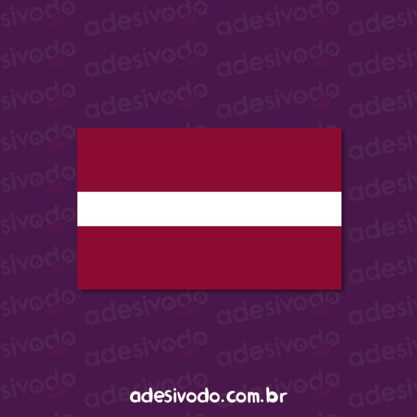 Adesivo Bandeira Letonia