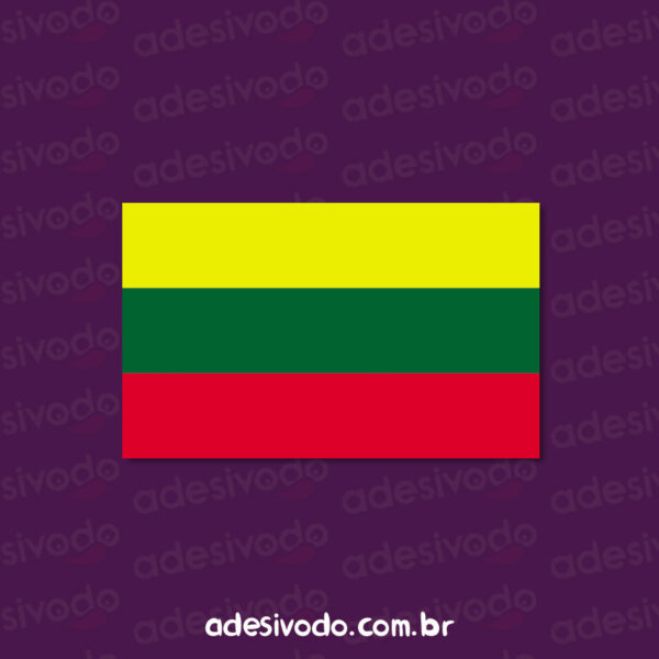 Adesivo Bandeira Lituania