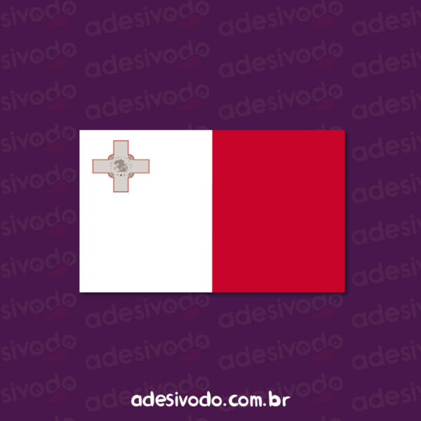 Adesivo Bandeira Malta