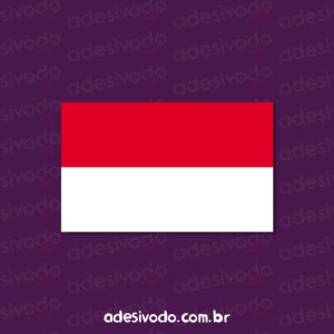 Adesivo Bandeira Mônaco