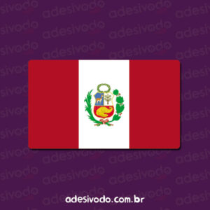 Adesivo Bandeira Peru