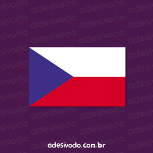 Adesivo Bandeira Republica Tcheca