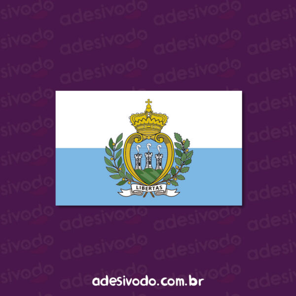 Adesivo Bandeira San Marino