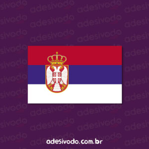 Adesivo Bandeira Servia