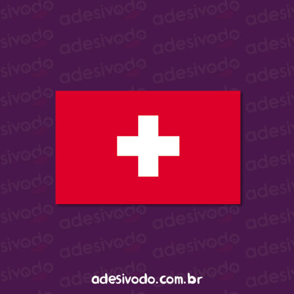 Adesivo Bandeira Suiça