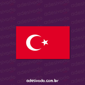 Adesivo Bandeira Turquia