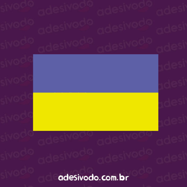 Adesivo Bandeira Ucrania