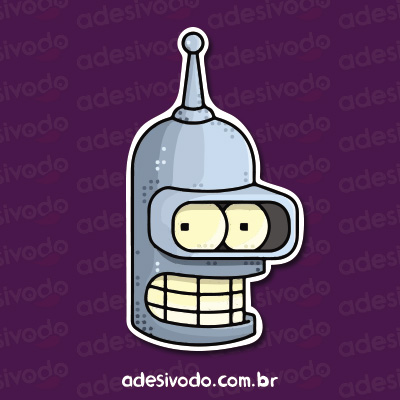 Adesivo do Bender Futurama