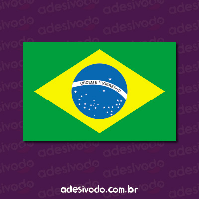Adesivo da bandeira do Brasil