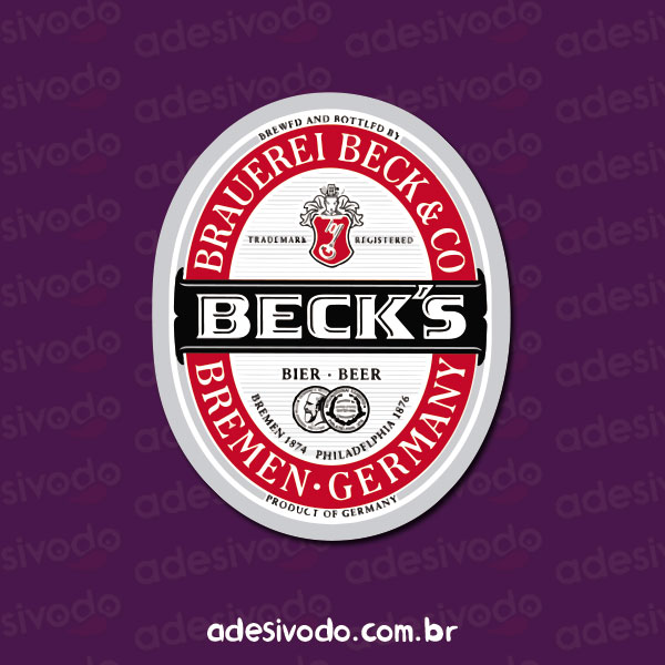 Adesivo de Cerveja Becks