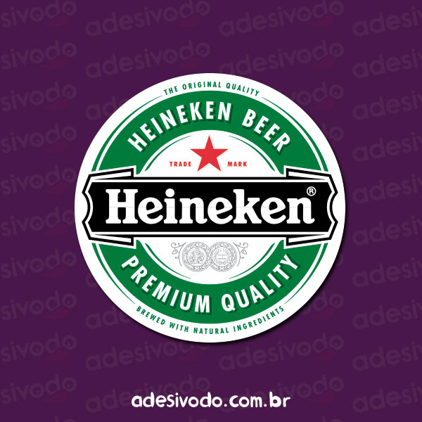 Adesivo de Cerveja Heineken