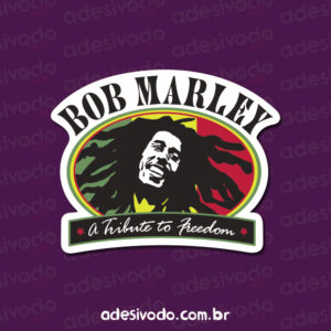 Adesivo do Bob Marley Freedom