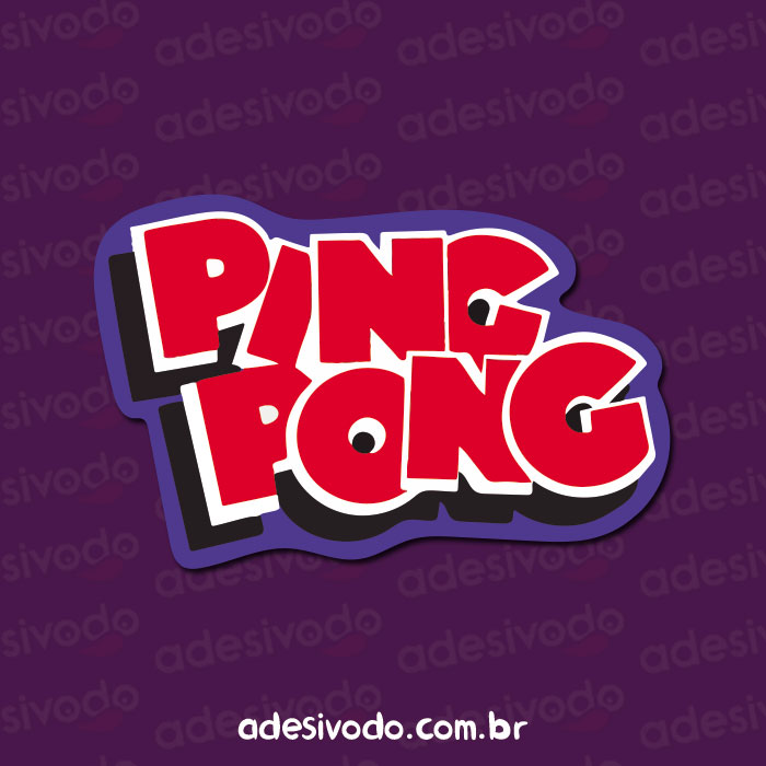 Adesivo do Chiclete Ping Pong 0558 – Loja de adesivos