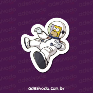 Adesivo do Homer Simpson astronauta