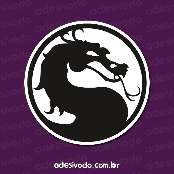 Adesivo do Mortal Kombat logotipo