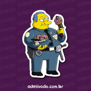 Adesivo do policial dos Simpsons