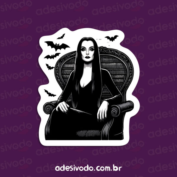 Adesivo Morticia Addams