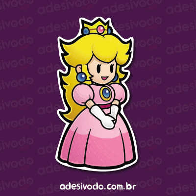 Adesivo da Princesa de Super Mario