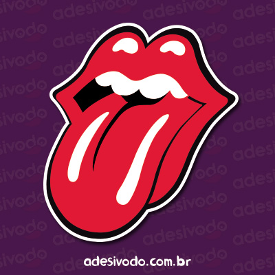 Adesivo dos Rolling Stones