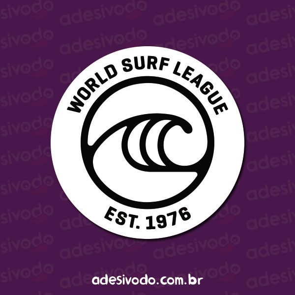 Adesivo World Surf League 1976